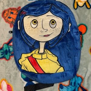 Blue and Yellow Coraline Backpack